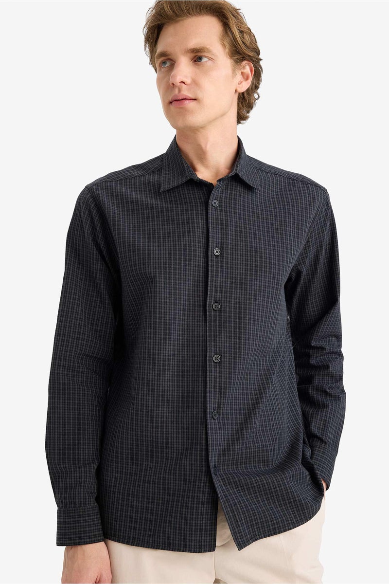 DeFacto Black Man Regular Fit Printed Shirt Casual - Image 2
